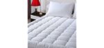 EASELAND Queen Size Mattress Pad Pillow Top Mattress Cover Quilted Fitted Mattress Protector Cotton Top 8-21