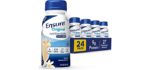 Ensure Original Nutrition Shake with Fiber, Small Meal Replacement Shake, Complete, Balanced Nutrition with Nutrients to Support Immune System Health, Vanilla, 8 fl oz, 24 Count