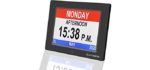 Exmate Digital Calendar Alarm Day Clock, 8