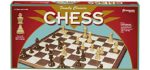 Family Classics Chess by Pressman -- with Folding Board and Full Size Chess Pieces