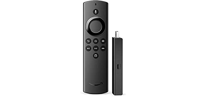 Fire TV Stick Lite with Alexa Voice Remote Lite (no TV controls), HD streaming device