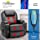 Flamaker Power Lift Recliner Chair PU Leather for Elderly with Massage and Heating Ergonomic Lounge Chair for Living Room Classic Single Sofa with 2 Cup Holders Side Pockets Home Theater Seat (Black)