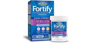 Fortify Women’s Extra Strength Probiotic, 50 Billion Cultures, 11 Strains, Prebiotics, 30 Capsules