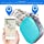 GPS Trackers, WIFI A9 Locator, Positioning Personal Anti lost SOS Pendant 2G GSM For Kids Chidren Parents Pets Cats Dogs Tracker Blue