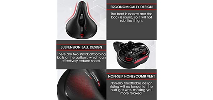 most comfortable bicycle seat for seniors