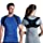 Gaiam Restore Posture Corrector for Women & Men - Neoprene Back Straightener Adjustable Straps Compact Brace Support for Clavicle, Neck, Shoulder, Invisible Pain Relief