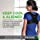 Gaiam Restore Posture Corrector for Women & Men - Neoprene Back Straightener Adjustable Straps Compact Brace Support for Clavicle, Neck, Shoulder, Invisible Pain Relief