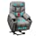 Giantex Power Lift Chair Electric Recliner Sofa for Elderly, Fabric Reclining Sofa w/ 8 Point Massage & Lumbar Heat, 2 Side Pockets Cup Holders USB Charge Port, Motorized Sofa Chair for Living Room