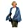Granny Jo Products Women’s Jackets and Coat's Large/X-Large Unisex-Adult's Fleece Cape, Wedgewood Extra, Wedgwood Blue