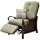 Hanover Ventura Outdoor Patio Recliner with Hand-Woven Wicker, Rust-Resistant Frames, and Thick Vintage Meadow Green Cushions, VENTURAREC