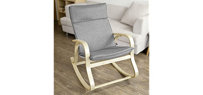 Haotian FST15-DG, Comfortable Relax Rocking Chair, Lounge Chair Relax Chair Cushion