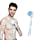 IIFONII Body Scrubber Shower Brush with Long Handle, Electric Bath Brush Back Scrubber for Shower Exfoliating Body Scrubber, Soft Silicone Body Brushes Fathers Day Gifts for Dad