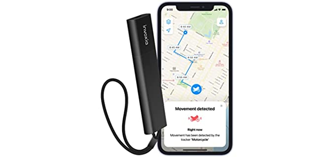 Invoxia Real Time GPS Tracker - FREE 2 Year Subscription NO FEES — For Vehicles, Cars, Motorcycles, Bikes, Kids — Battery 120 Hours (moving) to 4 Months (stationary) — Anti-Theft Alerts