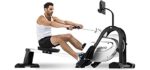 JOROTO Magnetic Rower Rowing Machine with LCD Display 300LB Weight Capacity Row Machine Exercise Rower for Home Gym (MR35)