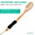 KIPRITII Ergonomically Back Scrubber for Shower - Double-Sided Back Brush Long Handle for Shower, Wet & Dry Brush for Cellulite and Lymphatic (Black)