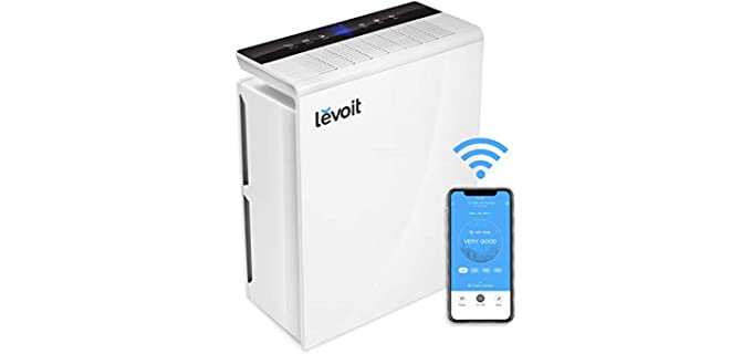 LEVOIT Air Purifiers for Home Large Room, Smart WiFi Air Cleaner and H13 True HEPA Filter Remove 99.97% Pet Allergies, Dust, Smoke, Odor and Pollen for Bedroom, Auto Mode, Energy Star, LV-PUR131S