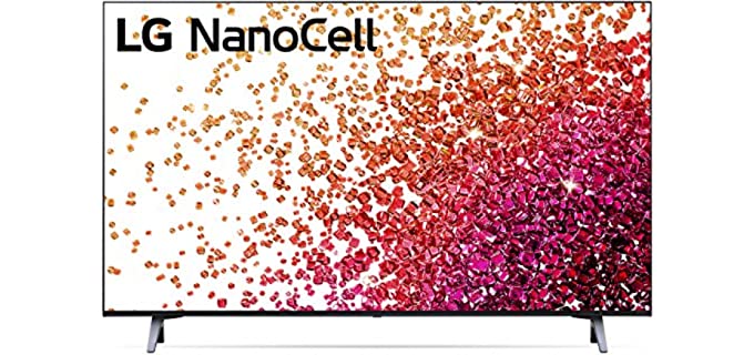 LG NanoCell 75 Series 43” Alexa Built-in 4k Smart TV (3840 x 2160), 60Hz Refresh Rate, AI-Powered 4K Ultra HD, Active HDR, HDR10, HLG (43NANO75UPA, 2021)