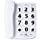 Large Button Corded Phone for Elderly, JeKaVis J-P02 Amplified Phones for Hearing Impaired Seniors, Wall Mountable Landline Phone with Speakerphone and Speed Dial Memory, White