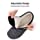 LongBay Men's Warm Memory Foam Slippers Cozy Plush Fleece Non Slip Diabetic Arthritis Edema Swollen House Shoes (11 D(M), Black)