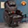 Magic Union Power Lift Chair Electric Recliner Faux Leather Heated Vibration Massage Sofa with Remote Controls Side Pockets for Elderly Catnap (Brown)