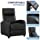 Massage Recliner Chair Living Room Chair Adjustable Home Theater Seating Winback Single Recliner Sofa Chair, Lazy Boy Recliner Padded Seat Pu Leather Push Back Recliners Armchair for Living Room