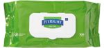 Medline FitRight Aloe Personal Cleansing Cloth Wipes, Unscented, 8 x 12 inch Adult Large Incontinence Wipes, 100 count, pack of 6 - White
