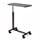Medline Adjustable Overbed Bedside Table with Wheels, Great for Hospital Use or At Home as Bed Tray, Composite Table Top