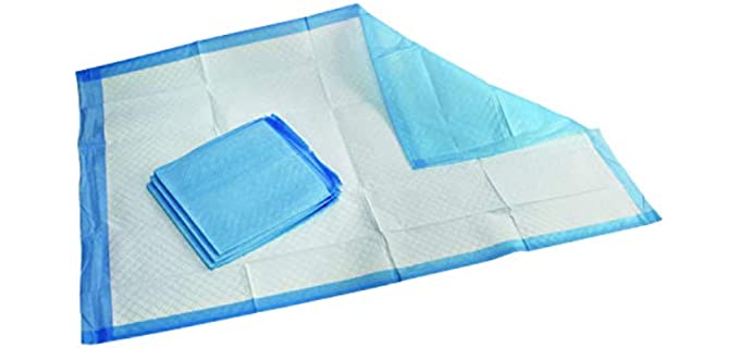 Medpride Disposable Underpads 23'' X 36'' (25-Count) Incontinence Pads, Chux, Bed Covers, Puppy Training | Thick, Super Absorbent Protection for Kids, Adults, Elderly | Liquid, Urine, Accidents