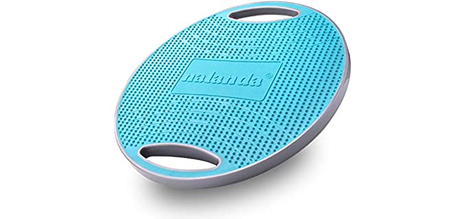 NALANDA Wobble Balance Board, Core Trainer for Balance Training and Exercising, Healthy Material Non-Skid TPE Bump Surface, Stability Board for Kids and Adults