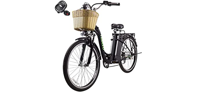 Nakto Electric Bike, 250W City Electric Bicycle-20 MPH-Up to 35 Miles, 26