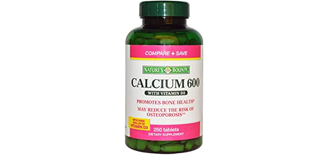 Nature's Bounty Calcium 600 with Vitamin D3-250 Tablets