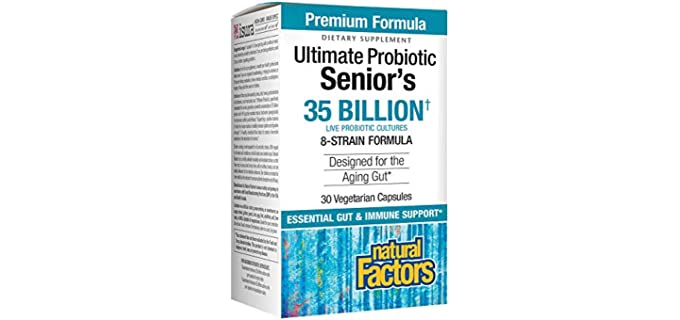 Natural Factors, Ultimate Probiotic Senior’s, Digestive and Immune Support, 35 Billion CFU, 30 Capsules