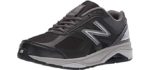 New Balance Men's 1540 V3 Running Shoe, Black/Castlerock, 13 XX-Wide