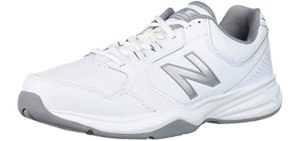 New Balance Men's 411 V1 Training Shoe, White/Silver Mink, 10 X-Wide