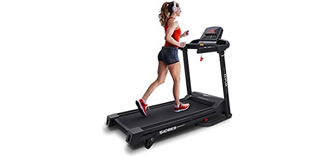 OMA Treadmills for Home 5108EB, Max 2.25 HP Folding Incline Treadmills for Running and Walking Jogging Exercise with 36 Preset Programs, Tracking Pulse, Calories - 2021 Updated Version