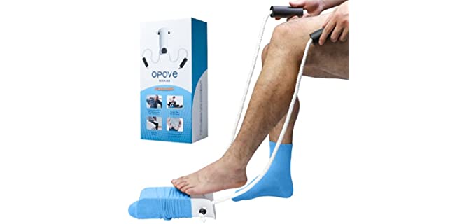 OPOVE Sock Aid Premium Socks Helper with Foam Handles and 31