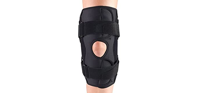 OTC Knee Stabilizer Wrap, Hinged Bars, Orthotex,Black 3X-Large
