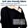 OUDI LINE Uni-Sex Post Shoulder Surgery Shirt & Rehab Shirt with Stick On Fasteners, Convenient and Quick (X-Large, Black)