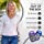 OZO Fitness CS1 Easy Pedometer for Walking - Step Counter with Large Display, Clip on and Lanyard (Purple)
