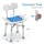 OasisSpace Heavy Duty Shower Chair with Back 500lb, EVA Padded Bath Seat with Free Assist Grab Bar - Medical Tool Free Anti-Slip Shower Bench Bathtub Stool for Elderly, Senior, Handicap & Disabled