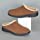 Orthofeet Innovative Orthopedic Slippers for Men - Ideal for Plantar Fasciitis, Foot & Heel Pain Relief. Arch Support Slippers, Cushioning Ergonomic Sole & Extended Widths - Asheville Brown