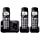 Panasonic KX-TGE233B DECT 6.0 Plus Technology (1.9GHz) Wall Mountable Range Extender Compatible Expandable Cordless Digital Phone with Large Keypad - 3 Handsets,Black