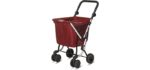 Playmarket We Go Folding Shopping Cart with Swivel Wheels, Lolly Pop