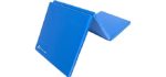 ProsourceFit Tri-Fold Folding Exercise Mat - Blue, ps-1952-tfm-blue