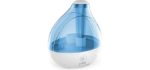 Pure Enrichment® MistAire™ Ultrasonic Cool Mist Humidifier - Premium Unit Lasts Up to 25 Hours with Whisper-Quiet Operation, Automatic Shut-Off, Night Light Function, and BPA-Free