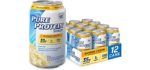 Pure Protein Banana Cream Protein Shake, 35g Complete Protein, Ready to Drink and Keto-Friendly, Excellent Source of Calcium, 11oz Cans, 12 Pack