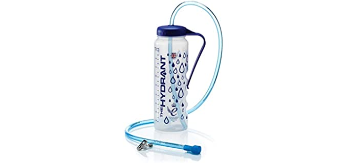 SP Ableware Hydrant Water Bottle with Long Tube, Mouth Piece and Clothing Clip - 1-Liter (745820000)