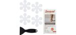 Secopad Bathtub Stickers Non-Slip, 24 PCS Safety Shower Treads Adhesive Appliques with Premium Scraper
