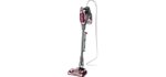 Shark HV322 Rocket Pet Plus Corded Stick Vacuum with LED Headlights, XL Dust Cup, Lightweight, Perfect for Pet Hair Pickup, Converts to a Hand Vacuum, with (2) Pet Attachments, Bordeaux/Silver