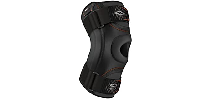 Shock Doctor 870 Knee Brace, Knee Support for Stability, Minor Patella Instability, Meniscus Injuries, Minor ligament Sprains for Men & Women, Sold as Single Unit (1)